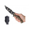 Nôž s pevnou čepeľou ANV® M311 Spelter – Olive Green , camo čepeľ - DLC + Kydex® puzdro