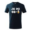 Je mi 60 pivo - Tričko detské bavlnené - 134 cm/8 rokov ( Tmavomodrá (veľmi tmavá - skoro čierna) )
