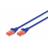 DIGITUS Digitus DK-1617-100/B sieťový kábel Modrá 10 m Cat6 U/UTP (UTP) (DK-1617-100/B)