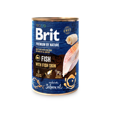 Konzerva Brit Premium by Nature Fish with Fish Skin 400 g
