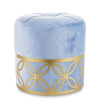 Štýlová Modrá Taburetka Zlatý Vzor