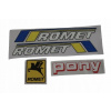 NÁLEPKA NA MOTORKU M2 M3 MOTORKA ROMET + PEGAS PONY ČERVENÁ