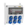 MSW Napájací rozvádzač - 6 Schuko zásuviek - FI poistka - 6 ističov MSW-WPD-6V
