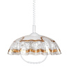 PREZENT 74197 D01 LYRA ACRYL 1xE27/60W,WHITE/GOLD,PENDANT