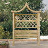 vidaXL Záhradná pergola so strieškou a lavičkou, impregnovaná borovica 44951