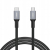 Kábel Aukey USB typ C - USB typ C 2 m čierny