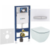 GEBERIT Duofix súprava 5v1 - inštalačný modul, závesné WC AquaBlade a Softclose Slim WC sedadlo IDEAL STANDARD Tesi, tlačidlo Sigma50 Square, 115.788.11.2 (chróm/biela), 111.300.00.5 NU8