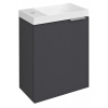 LATUS X umývadlová skrinka 39,4x50x22cm, antracitový mat