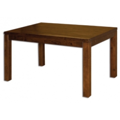 Drewmax Jídelní stůl st302 s160 masiv dub, šířka desky 2,5 cm, 1 křídlo Hrana - S3 dub bělený