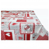 Bavlnený obrus červený patchwork Červená 120x140 cm