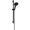 Hansgrohe Rainfinity, sprchová sada 130 3jet EcoSmart s tyčou S Puro 65 cm, čierna matná, HAN-28746670