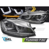 Tuning-tec PREDNÉ SVETLOMETY SVETLO SEQ ČIERNA S CHROMOVOU LINE pasujú na VW GOLF 7 13-17