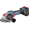Bosch Akumulátorová uhlová brúska X-LOCK GWX 18V-15 SC, 2x aku 06019H6501