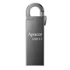 Apacer USB flash disk, USB 3.0 (3.2 Gen 1), 64GB, AH15A, strieborný, AP64GAH15AA-1, USB A, s karabinkou