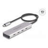 Delock - Rozbočovač - 10 Gbps, with 35 cm connection cable - 4 x USB-C - desktop (64231)