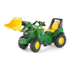 MILLY MALLY Šliapací traktor nakladač Rolly Toys John Deere Farmtrac zelený 146x53 x77 zelená