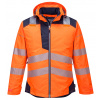 Portwest T400 HI-VIS Reflexná bunda do dažďa PW3 4XL, Fluorescenčno oranžová-Námornícka modrá