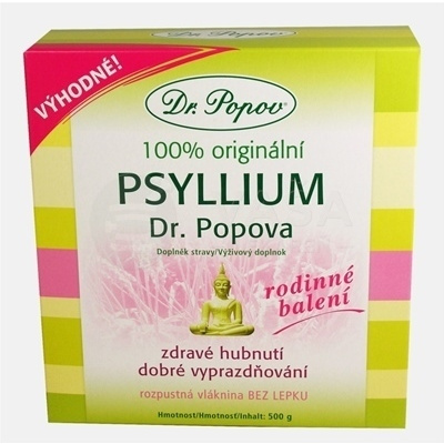 Dr. Popov Psyllium (rozpustná vláknina) 500 g prášok na prípravu nápoja