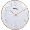 Techno Line WT 8235 gold optik DCF nástenné hodiny 350 mm x 25 mm ružovozlatá; WT 8235 gold optik