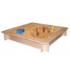 Drevené pieskovisko prírodné 120x120 cm