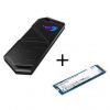 Externý rámček Asus Strix Arion Lite + 1TB SSD Kingston NV3 (90DD02H0-M090XX) čierny