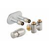 HOPA THERMCOMB-SET, stredový ventil (Z4K) s pripojením pre elektrickú tyč Farba - Nerez, Variant - Ľavá RDTHERMCOMSETLS