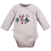 Eevi Body rozopínacie s dlhým rukávom HI REINDEER béžové - 62