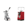La Pavoni Europiccola Lusso + Eureka Mignon Specialita, CR ferrari red