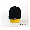 Karpet pánska pletená čiapka s lemom čierna