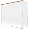 Mexen Rox, 2-krídlová posuvná vaňová zástena 180 + 80 x 150 cm, 8mm číre sklo, medený matný profil, 8C9-180-080-65-00