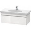 Duravit DuraStyle - Umývadlová skrinka 40x100x45 cm, 1 zásuvka, lesklá biela DS638502222