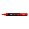 POSCA PC-1M popisovač, šírka stopy 0,7mm, okrúhly hrot, červený (15)