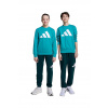 Detská tepláková súprava adidas JV9938 tyrkysová 176