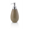KELA Dávkovač mýdla Dots keramika moka 350 ml KL-23606