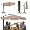 Skladací 8 segmentový záhradný dáždnik 350 cm s krytom Plonos PL-881