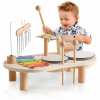 Montessori hudobné nástroje pre deti, vzdelávací hudobný stôl