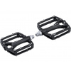 pedále FORCE SWING hliníkové, priemer ložiska, čierne