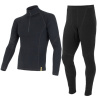 EGLOO Merino EGLOO DF MERINO ZipperNeck BaseSet pánske nohavice s dlhým rukávom ZIP+bottoms, čierne Veľkosť: 3XL