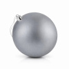 DECOLED Veľká vianočná ozdoba sivá matná 20 cm plastová guľa