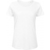 B&C INSPIRE SLUB T / Dámske sľubové tričko Medium Fit z bio bavlny - chic pure white XXL