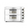 Dvojkomorová pec na pizzu 3000 W, HENDI, Strieborná, 230V/3000W, 580x560x(v)435mm 220283H