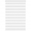 vidaXL Zebra roleta biela 105x150 cm šírka látky 100,9cm polyester 4014756