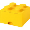 LEGO® úložný box s šuplíkem 25 x 25 x 18 cm žlutá