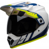 Prilba na motorku BELL MX-9 Adventure Dash MIPS white/yellow/blue - S (55/56)