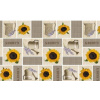 PVC obrus v šírke 140cm - celá rolka 20 metrov - motív 458 Slnečnice Garden