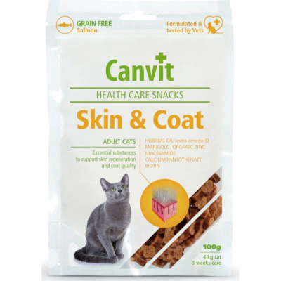 Canvit Snacks Cat Health Care Snack Skin & Coat 100g