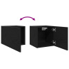 vidaXL Nástenné TV skrinky 2 ks, Čierny Dub, 30,5x30x30 cm - Čierna - 262546-279178