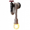 Nástenná lampa konopné lano voda priemyselné svetlo (Nástenná lampa konopné lano voda priemyselné svetlo)