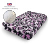 DRYBED Premium Vet Bed Leopard fialový 100 x 75 cm
