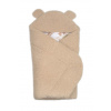 Baby Nellys Baránková zavinovačka s kapucňou bavlna baránok Teddy Srnká béžová hnedá